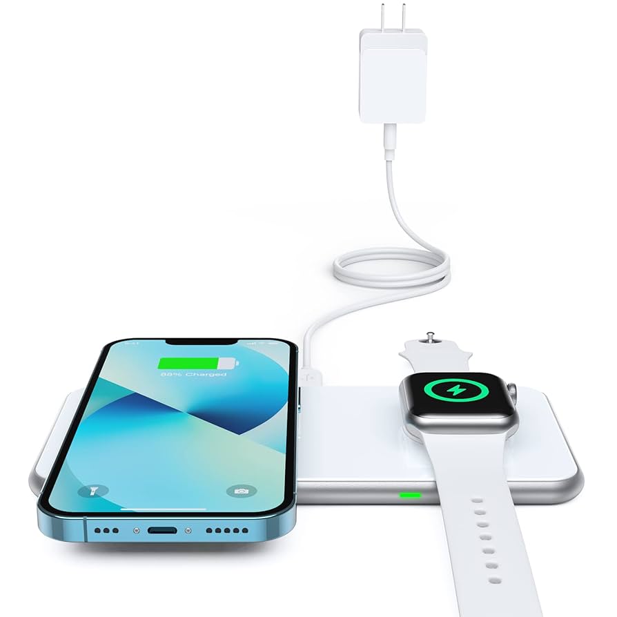 Amazon.com: 2 in 1 Wireless Charger, 15W Dual Wireless